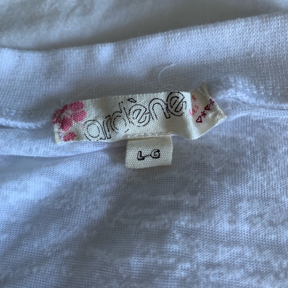 Soft white sheer short sleeve - Picture 3 of 3